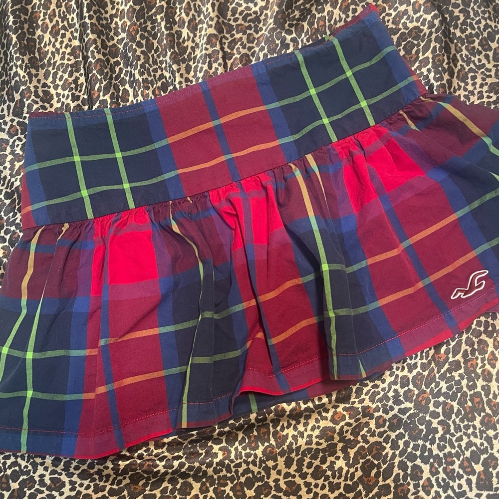 Y2k Hollister Plaid Mini Skirt